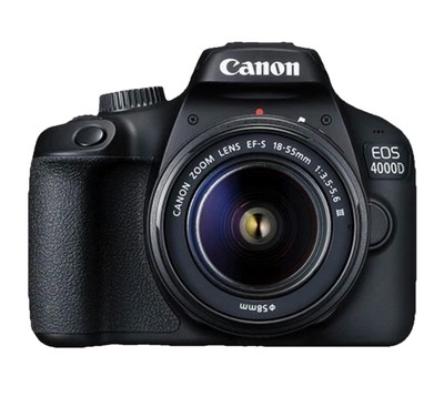 Canon EOS 4000D 18.0MP Digital SLR Camera|18-55mm EF-S f/3.5-5.6 Lens PLUS EXTRA