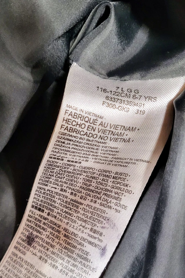 Nike Boys Puffer Jacket Boys Size 6-7 Large Coat Black Just Do It - 2 coats! - Image 3 of 4