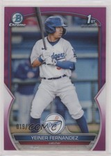2023 Bowman Chrome Prospects Fuchsia Refractor 19/199 Yeiner Fernandez 7c7