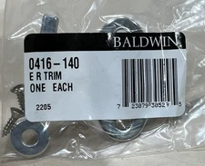 Baldwin 0416-140 ER Emergency Release Trim & Key Polished Nickel NOS