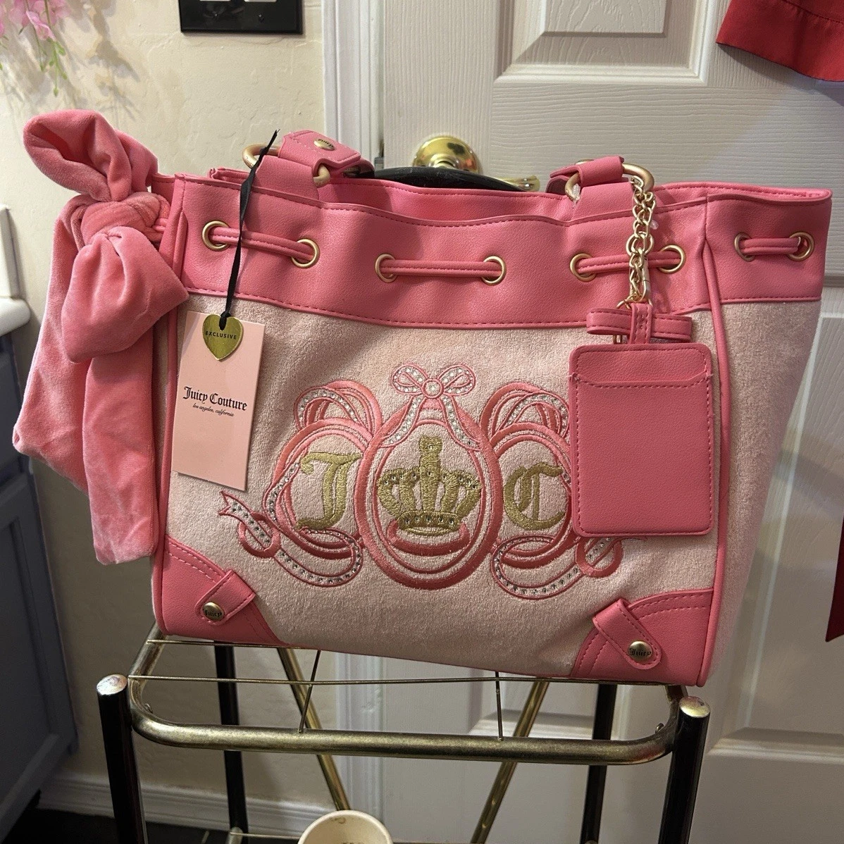 Juicy Couture Embroidered Pink Bags & Handbags for Women for sale