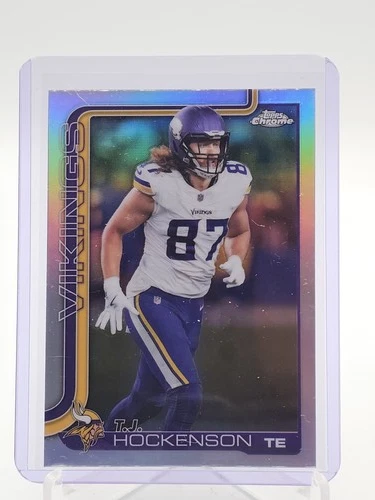 T.J. HOCKENSON 2025 TOPPS CHROME REFRACTOR #200 FOOTBALL MINNESOTA VIKINGS Q6069