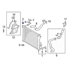 For Toyota Camry 2018-2026 Toyota 16523F0020 Upper Radiator Insulator