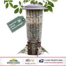 4lb Capacity Squirrel-Be-Gone Bird Feeder with Metal Construction for Outdoors