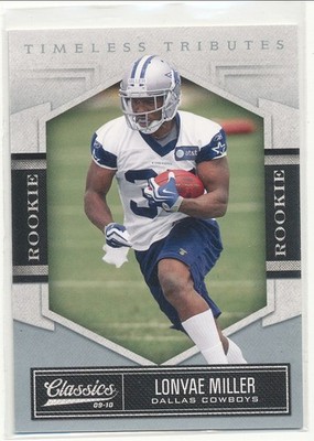 2010 Panini Classics - Rookie Lonyae Miller #167 Timeless Tributes Silver /100