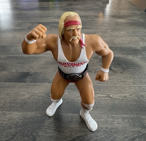 WWF VTG LJN Hulk Hogan White Shirt Championship Be...