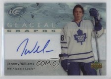 2007-08 Upper Deck Ice Glacial Graphs Jeremy Williams #GG-JW Auto 2a8