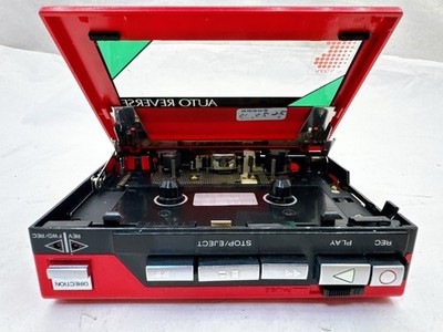 AS-IS SONY Walkman WM-R15 Red Vintage Portable Cassette Player