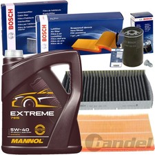 BOSCH INSPEKTIONSKIT+MANNOL 5W40 passend für AUDI A3 8L TT 8N VW GOLF 4 BORA 1J