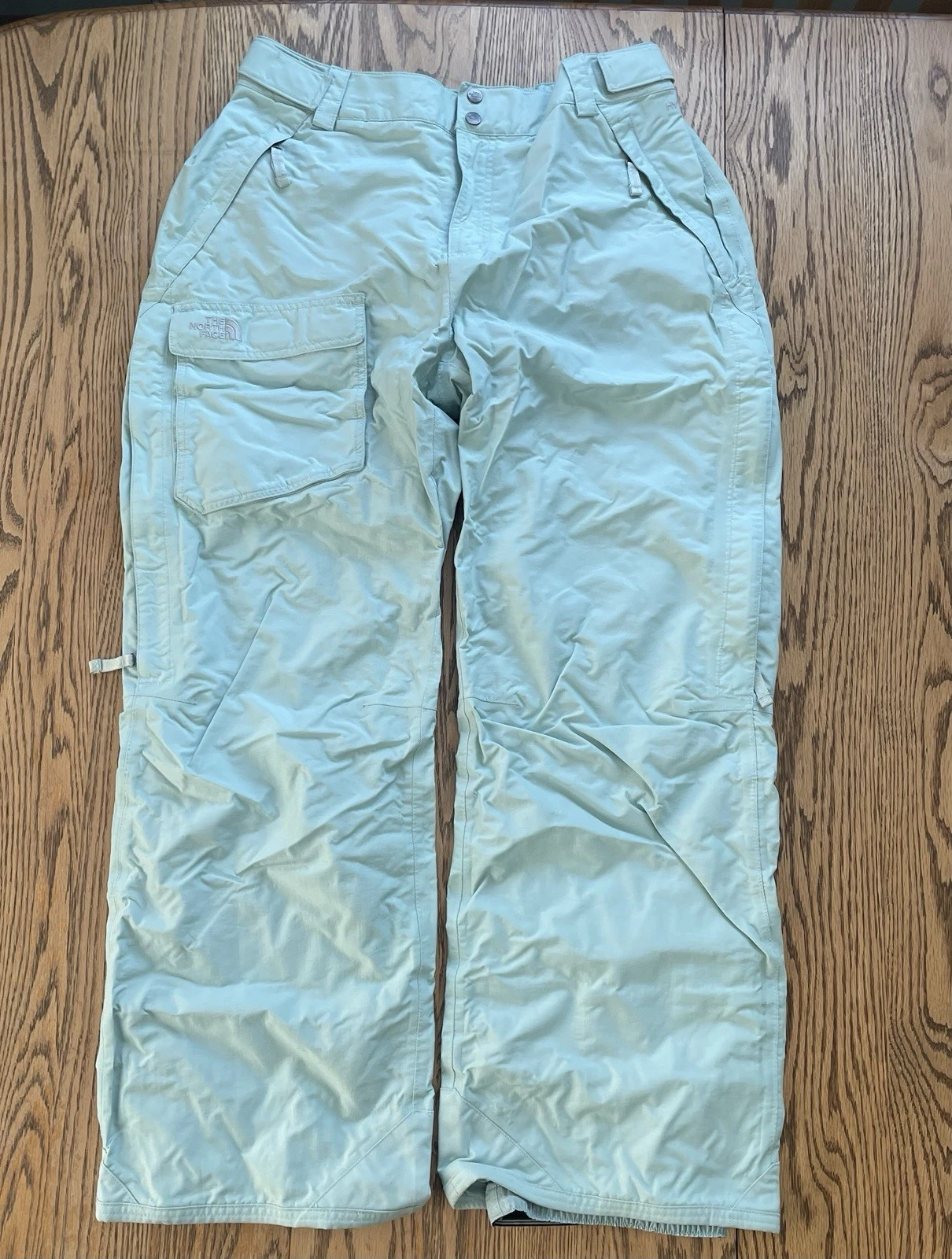 The North Face Women's Snowboard Ski Snow Pants Mint Green Hyvent Waterproof XL