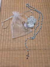 Catholic Baptism Blue Rosary Bundle