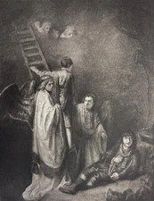 Govert Flinck (1615-1640) l'échelle de Jacob Songe 1889  héliogravure vers 1880