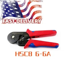 Preciva HSC8 6-6A AWG23-7 Self-adjustable Ratchet Ferrule Crimping Tool Kit