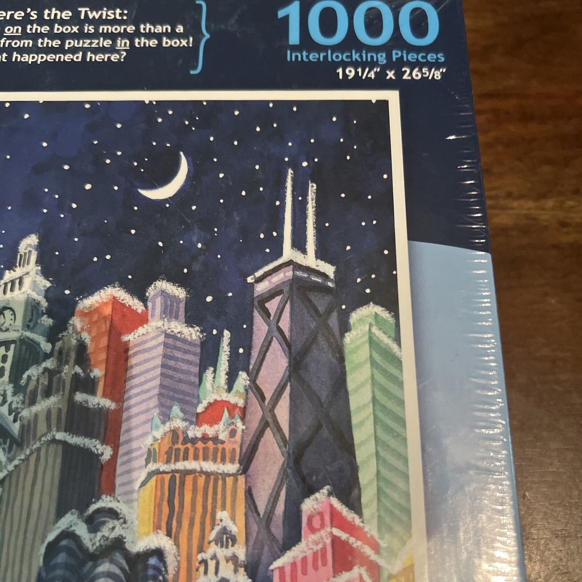 PuzzleTwist Chicago Spirit 1000 Piece Jigsaw Puzzle - Something's Amiss Series Made In USA