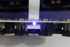 Nintendo OEM Gamecube Controller Port Assembly & New Battery Holder LED Mod