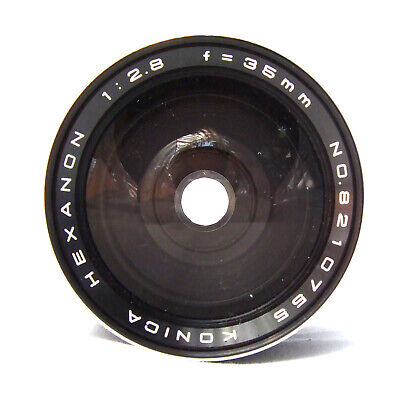 VERY RARE} *MINT* KONICA HEXANON 35mm F2.8 LENS - F22 VERY RARE} *MINT* KONICA HEXANON 35mm F2.8 LENS - F22
