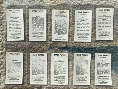 ORIGINAL SET OF PRIMROSE CONFECTIONARY, SPACE PATROL, ISSUED 1970, SET OF 50, EX - Picture 2 of 10