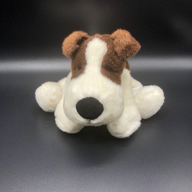 Vintage Russ Plush Dog Puppy HICCUP 10" Stuffed Toy Brown White eBay