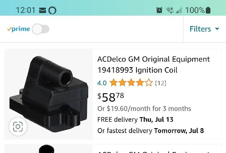 ACDelco GM Original Equipment 19418993 Ignition Coil | eBay