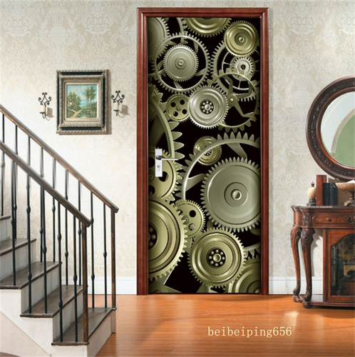 3D Tür Wand Aufkleber Abziehbilder Wasserdicht Selbstklebend Home Szene Dekor Wandbild - Bild 28 von 29