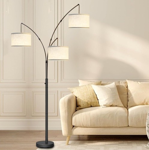 Arc Floor Lamps for Living Room,Modern Mid Century Tall Standing Floor Lamp with