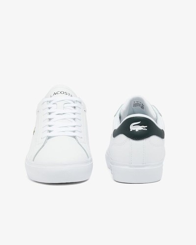 Lacoste Men's Powercourt Leather Sneakers Men White 49SMA00811R5 - Picture 5 of 6