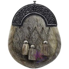 CC Men's Full Dress Kilt Sporran Celtic Cantle Antique /sporrans