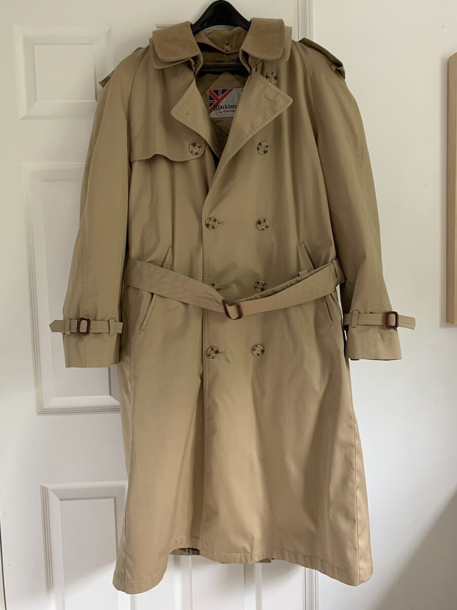 Mackintosh Weather Fair Overcoat Trench Coat Wool Blend Mackintosh Weather Fair Overcoat Trench Coat Wool Blend