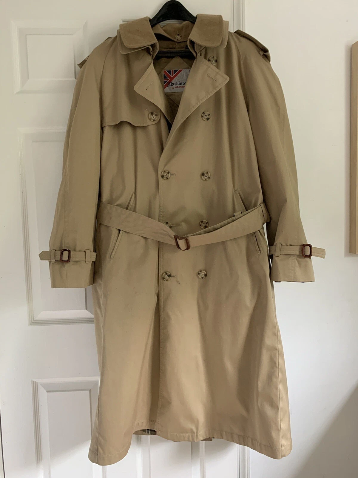 UNDERCOVER Mackintosh Weather Fair soprabito trench cappotto misto lana fodera uomo 44 lungo