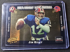 Jim Kelly 1993 Action Packed 24 Kt Gold SSP Monday Night Football #1G Bills