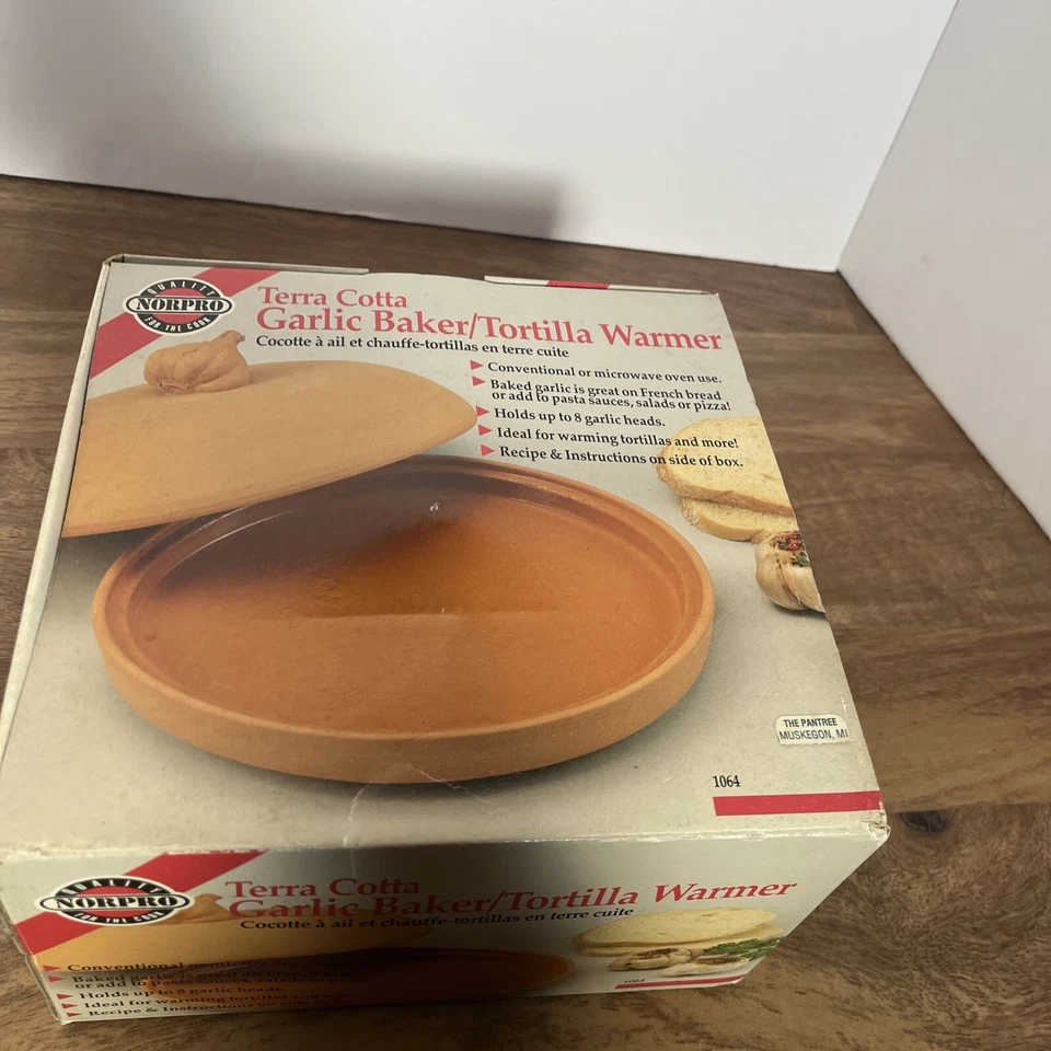 Calentador de tortillas para panadero de ajo Norpro utensilios para hornear de cocina nuevo en stock Foto 3 de 4