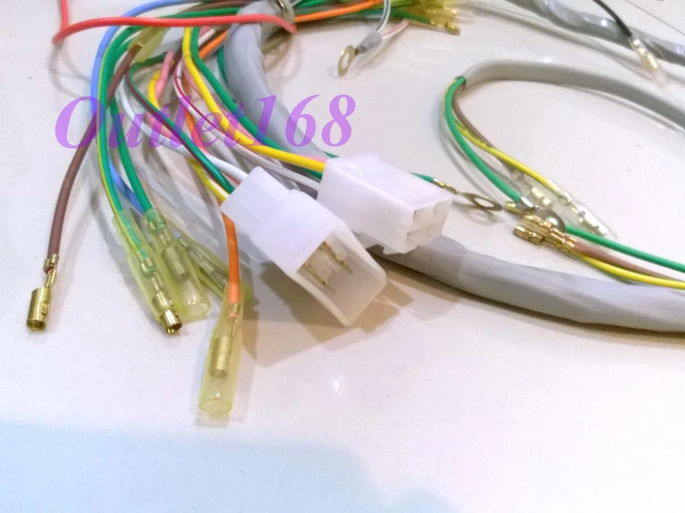 Juego de cableado arnés telar luz trasera para Honda SL 125 100 versión guiño Foto 3 de 4