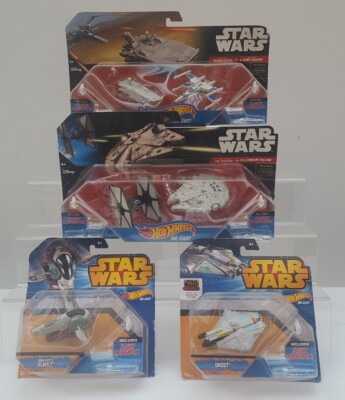 Hot Wheels Star Wars Bundle - Tie Fighter , X-Wing, Slave, Ghost