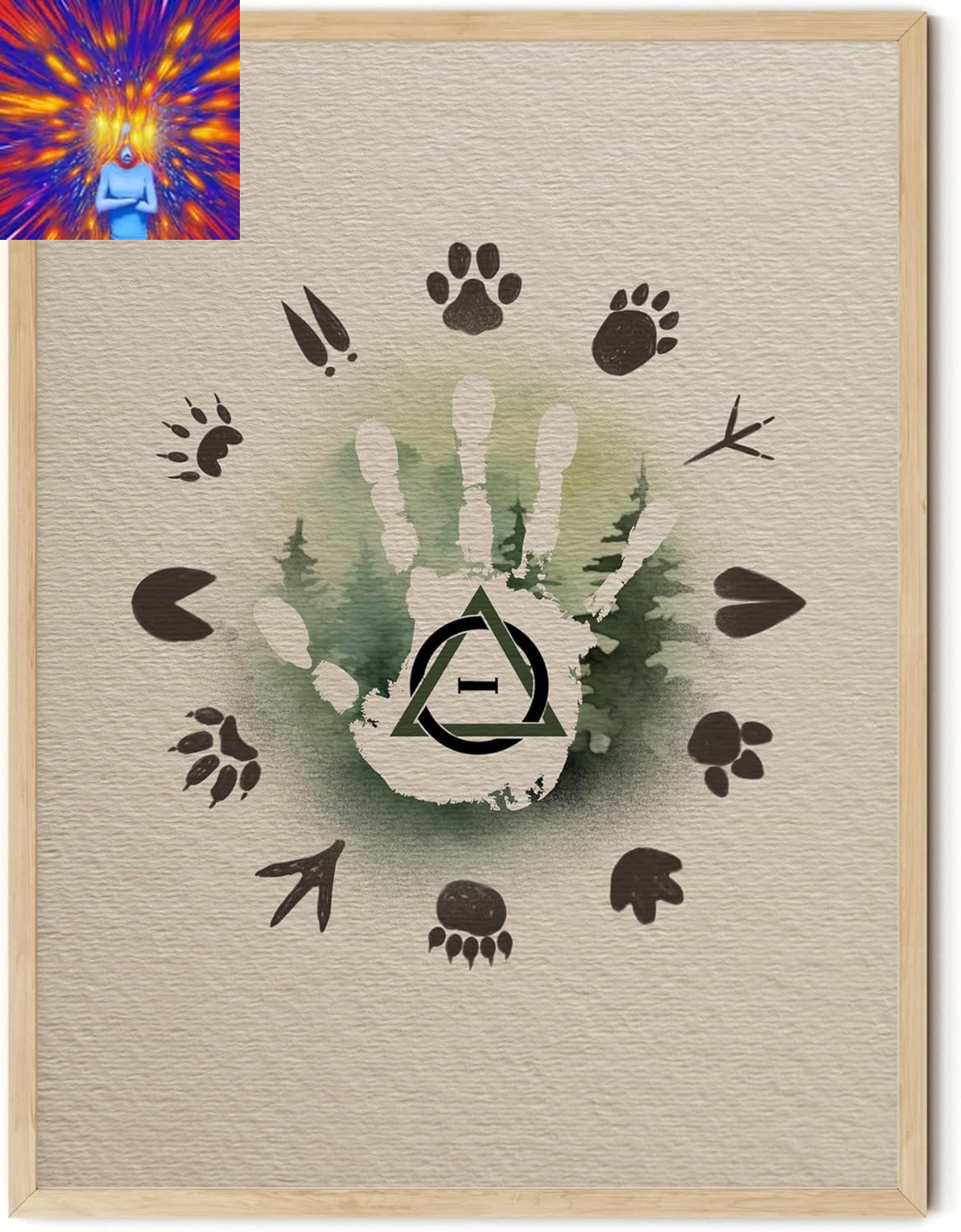 Therian Room Decor, Therianthropy Stuff for Bedroom, Woodland Animals Tracks Pos