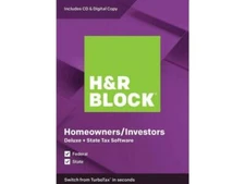 H&R Block 1336600-19 Deluxe State 2019 Tax Software