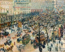 Camille Pissarro Boulevard des Italiens Morning Giclee Canvas Print 8x10 Art