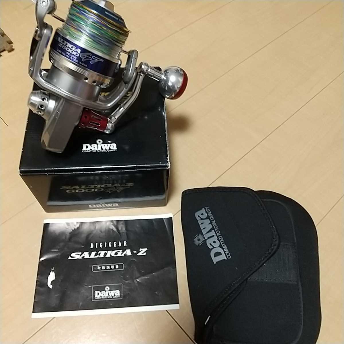 Daiwa SALTIGA Z 6000GT SPINNING REEL Saltwater Used with Box