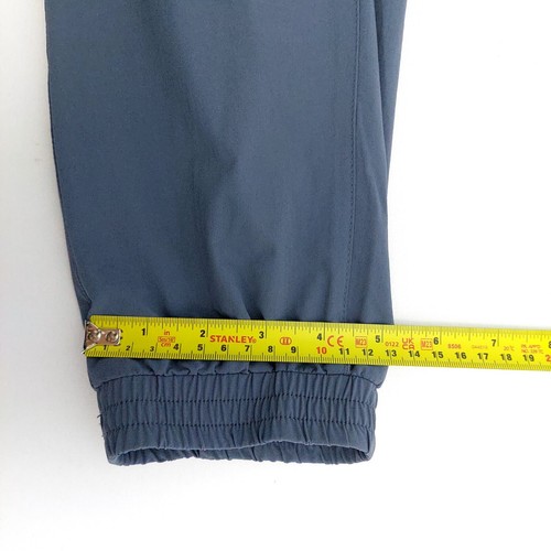 Macpac Long Pants Womens Sz 12-14 Dark Grey Lightweight Elastic Waist Hem Pocket - Picture 9 of 12