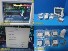 Philips M8002A Intellivue MP30 Monitor W/ Leads & M3001A MMS Module ~ 28769