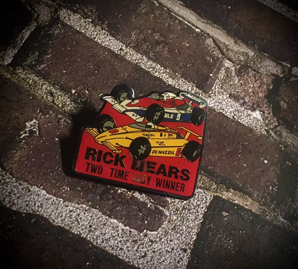 Rick Mears Double Car Pin Vintage - Image 4 of 4