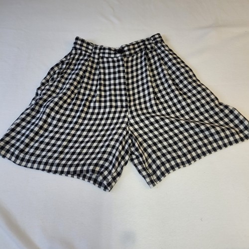 Vintage Lajate Size 7 Gingham Shorts Pockets 90's Y2K Made In USA - Picture 2 of 8