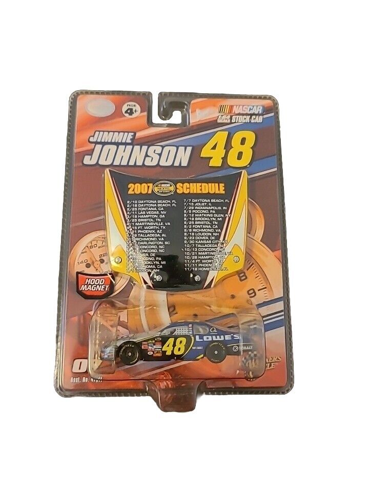 Jimmy Johnson Nascar 2007 Schedule 1:64 DuPont Diecast Hood