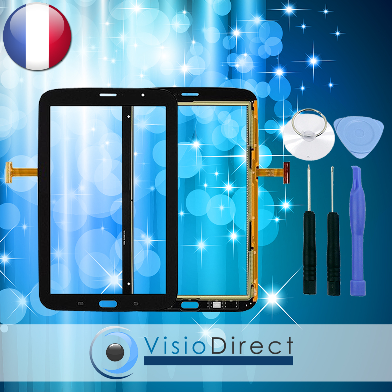 Vitre tactile Samsung Note 8.0 N5110 pour restaurer le tactile de votre tablette noire