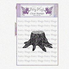 Nature-Inspired Tree Stump Design Rubber Stamps for Crafting and Scrapbooking