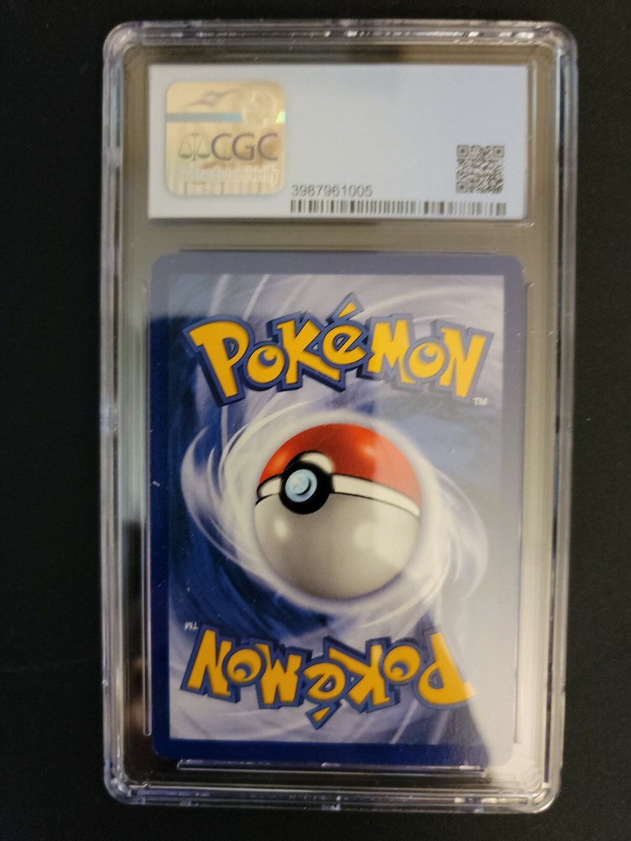 1999.pekatu.CGC.ＧＥＭＭＴ 1999 Pokemon PIKACHU Base Set Shadowless GHOST STAMP ERROR
