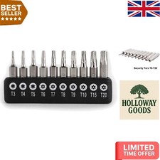 High-Quality CR-V Steel Torx Bit Set - 10 Precision Sizes for Professionals