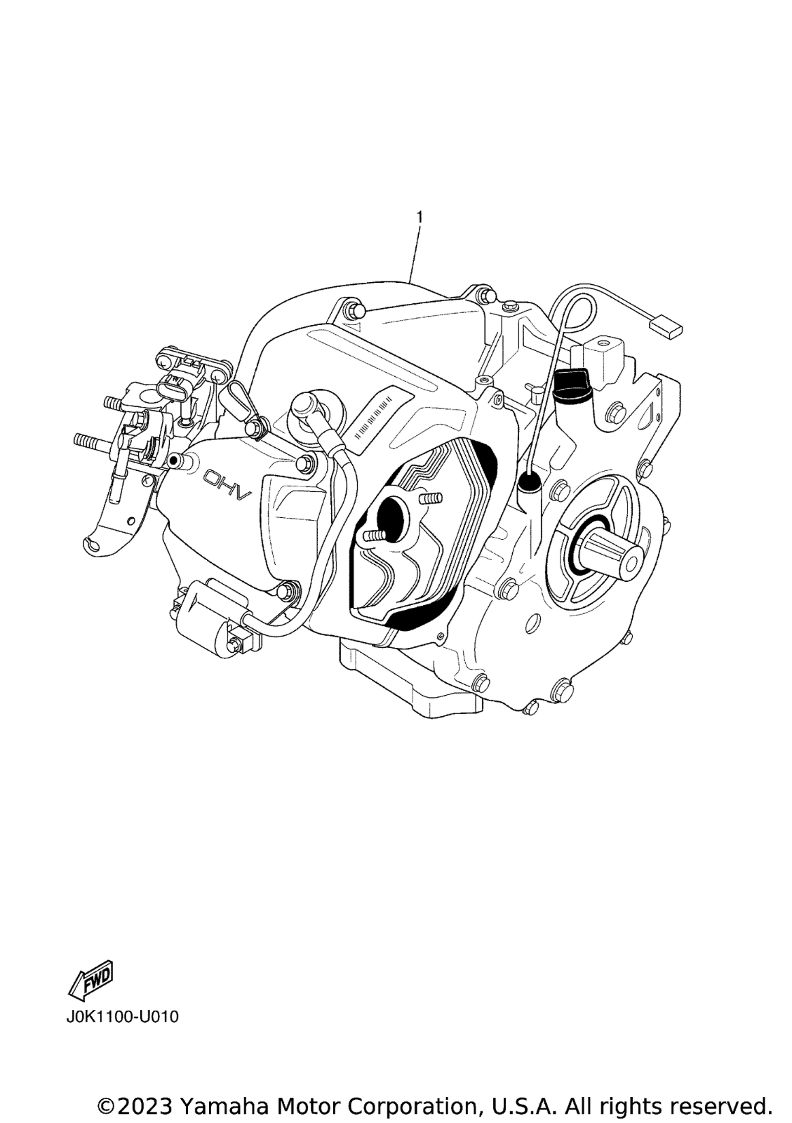 ENGINE ASSEMBLY for Yamaha Golf Cart (202224) (JK01900130) eBay