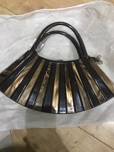 chocolate brown clutch bag