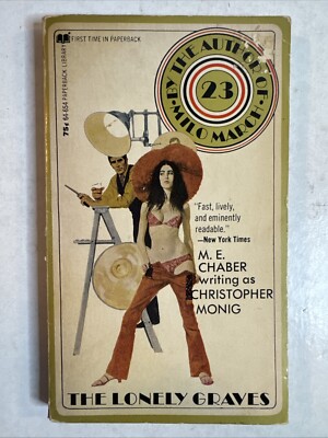 The Lonely Graves By Christopher Monig Paperback Library 1971 Milo March #23 B65
