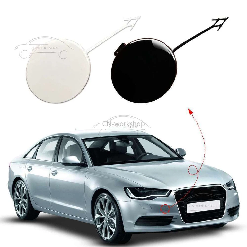 Car Front Bumper Tow Hook Eye Cover Cap For Audi A6 S6 2012 2013-2015 4G0807241 Foto 2 de 4